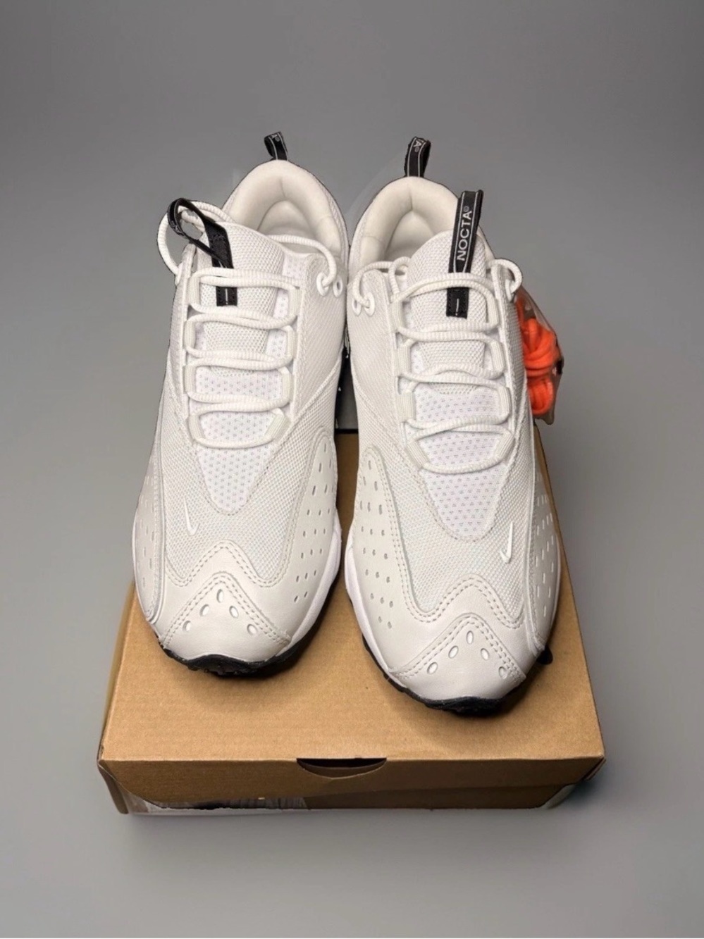 NIKE Air Zoom Drive Drake NOCTA Summit White Orange Laces Men’s SIZE 9.5 NIB - Picture 3 of 9